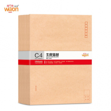 惠朗（huilang）100张加厚9号A4纸大信封 牛皮纸邮局标准信封文件袋2081