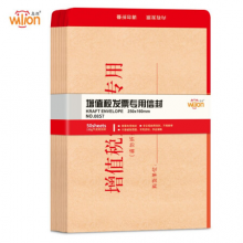 惠朗（huilang）50张加厚增值税发票信封 100g牛皮纸财务票据袋0857