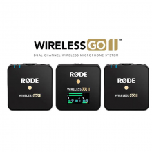 RODE 罗德麦克风 wireless go II 二代一拖二无线小蜜蜂领夹麦克风 相机收音话筒 Wireless go II 黑色 标配  