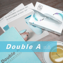 Double A 纵柔纯柔（硬盒装）抽取式面纸3层厚实柔软130抽/盒 3盒/提 12提/箱装