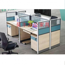 昊丰王字型四人办公位HF-20566