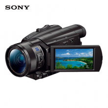 索尼（SONY）FDR-AX700 4K HDR民用高清数码摄像机 超慢动作拍摄 (含闪迪64G SD卡+艾博森摄影包)