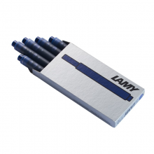 凌美（LAMY）钢笔墨囊笔芯墨水 T10一次性墨水芯 1盒5支 蓝黑色（狩猎者恒星系列通用）