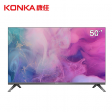 康佳Y50 50英寸 4K超高清 全面屏 1GB+8GB大内存 智能电视 黑色