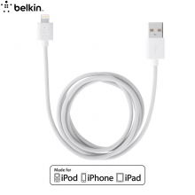 Belkin贝尔金MFi认证充电数据线适用于苹果iPhone12 3米 白色F8J023bt3M-WHT