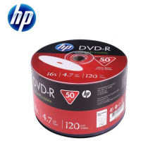惠普（HP） DVD-R可打印 光盘/刻录盘空白光盘1-16X 4.7GB 塑封装50片 单片