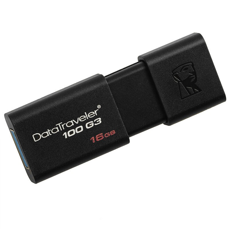 金士顿（Kingston）128GB USB3.0 U盘 DT100G3 读速130MB/s 黑色 滑盖设计 时尚便利