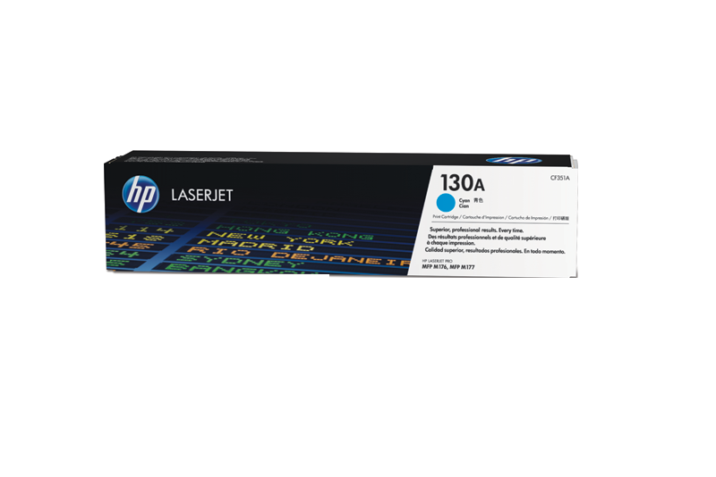 惠普HP 130A 青色原装 LaserJet 硒鼓适用于LaserJet M176n/ M177fw