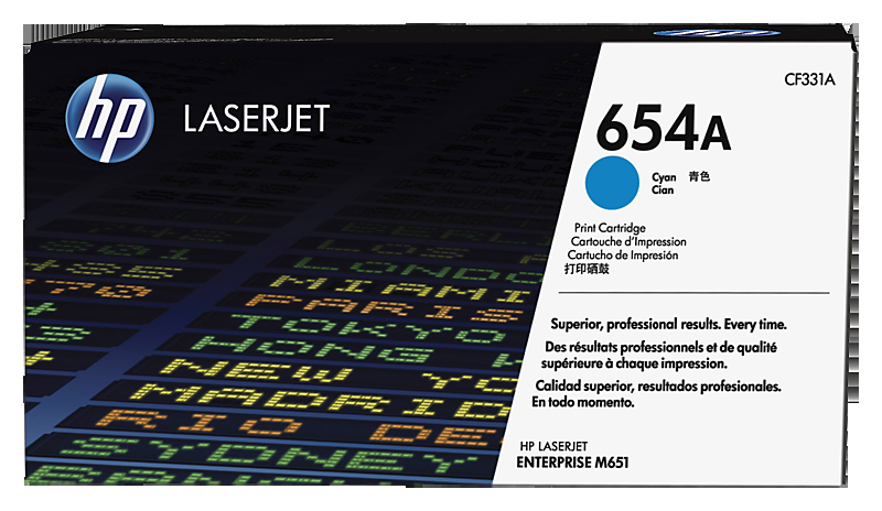惠普HP LaserJet 654A 青色原装硒鼓（OS）