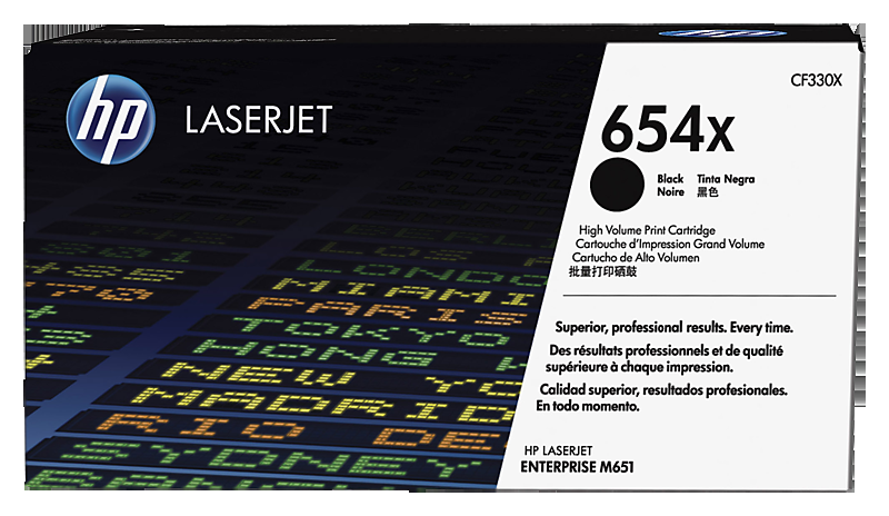 惠普HP LaserJet 654X 高产量黑色原装硒鼓（OS）