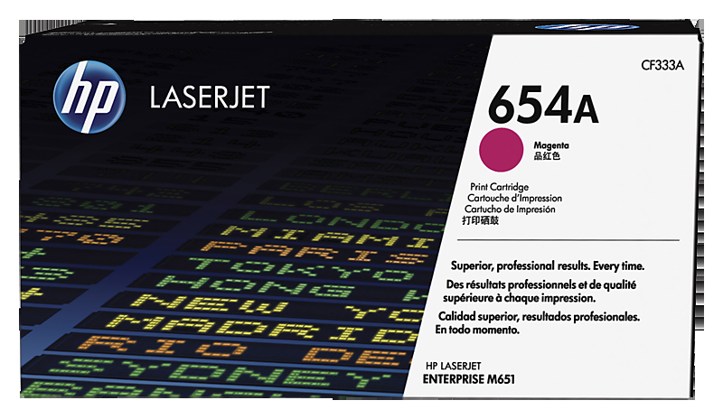 惠普HP LaserJet 654A 品红色原装硒鼓（OS）