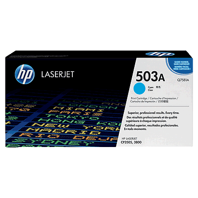 惠普HP 503A 青色原装 LaserJet 硒鼓（OS）