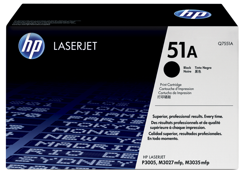 惠普HP 51A 黑色原装 LaserJet 硒鼓