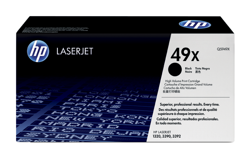 惠普HP 49X 高收益黑色原装 LaserJet 硒鼓（OS）