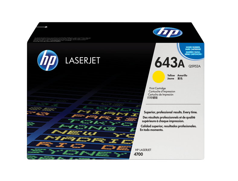 惠普HP 643A 黄色原装 LaserJet 硒鼓(OS)