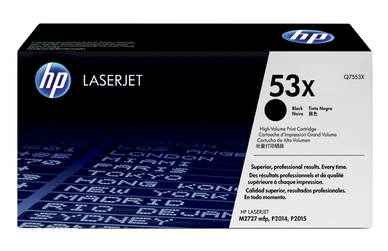惠普HP 53X 高收益黑色原装 LaserJet 硒鼓(OS)