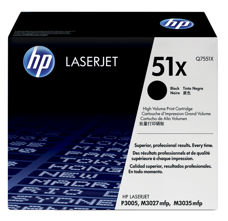 惠普HP 51X 高收益黑色原装 LaserJet 硒鼓（OS）