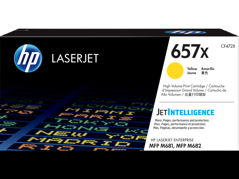 惠普HP LaserJet 657X 高印量黄色原装硒鼓