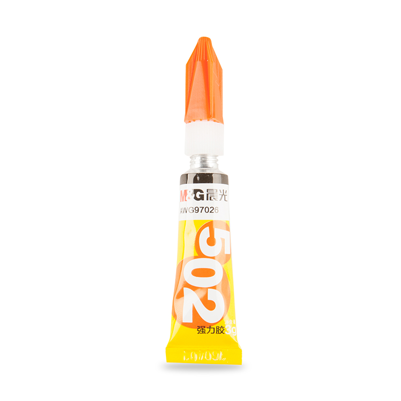 晨光(M&G)文具3g强力胶 502速干透明胶水 粘力持久不宜留痕胶水  AWG97026