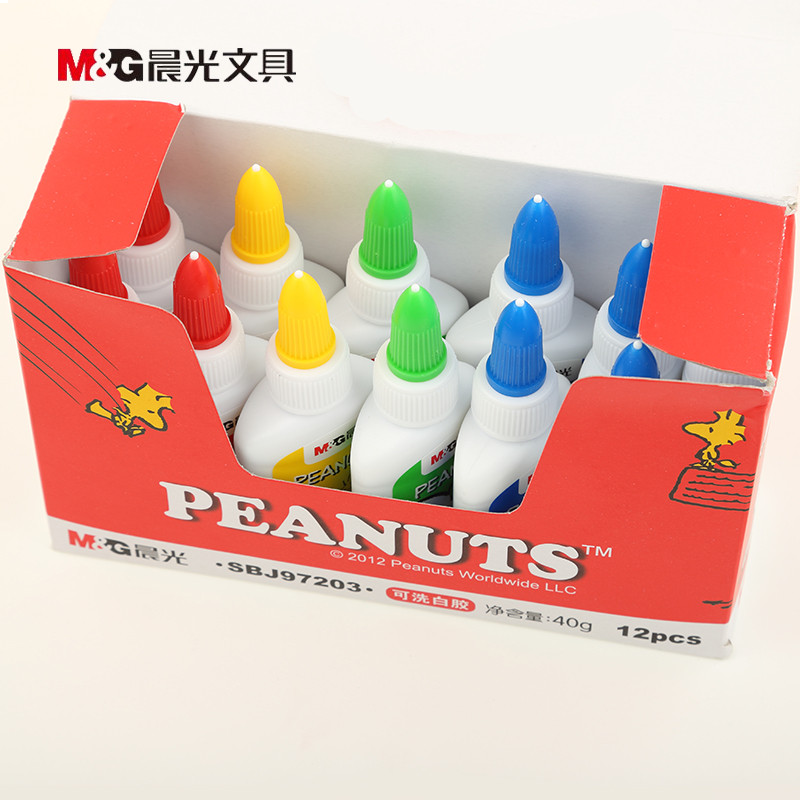 晨光（M&G）可水洗学生手工白胶 白乳胶水40g白胶史努比炫彩SBJ97203