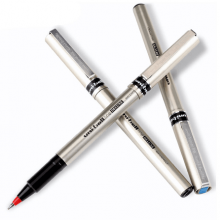 三菱（Uni）UB-177中性走珠笔0.7mm金属质感商务办公签字笔 蓝色