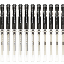 三菱(Uni)  中性笔替芯 UMR-10 适用UM-153 1.0mm 黑色 12支装  