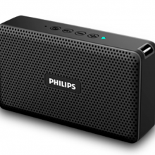Philips飞利浦CN-BT15无线便携式蓝牙音箱 户外迷你手机电脑车载小音响低音炮 支持音频线输