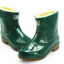 双星DSA212/L003 半筒女雨鞋加棉短筒女款防滑雨靴保暖鞋 B墨绿棉(建议选大2码) 37