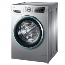 海尔（Haier) 滚筒洗衣机全自动 8公斤变频 双喷淋泡沫无残留 防霉 EG8012B39SU1 