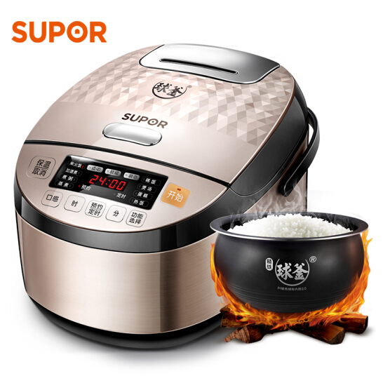 苏泊尔（SUPOR）电饭煲电饭锅4L容量 精铁球釜IH电磁加热CFXB40HC817-120