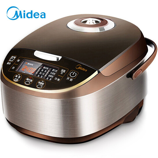  美的（Midea）电饭煲电饭锅5L大容量智能预约气动涡轮防溢锅金属机身家用电饭煲MB-WFS501