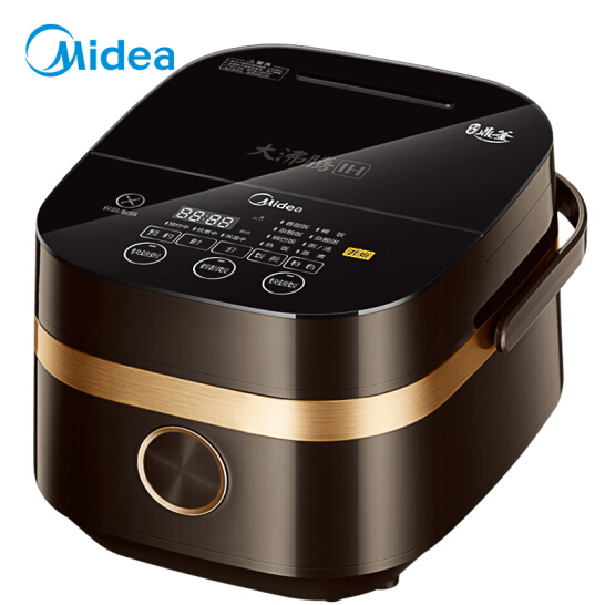 美的（Midea）电饭煲电饭锅IH立体加热电饭煲4L智能预约九曲焖香蒸汽阀钛金鼎釜家用电饭煲MB-F