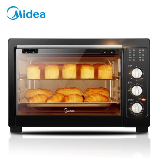 美的（Midea）MG38CB-AA 家用多功能电烤箱 38升大容量烤箱 广域控温