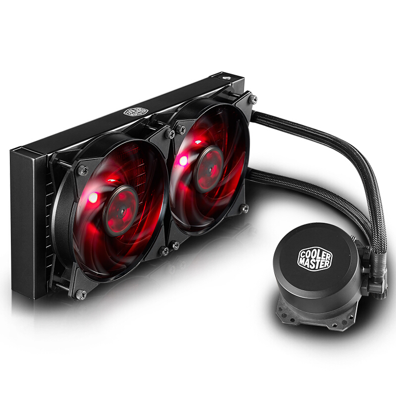 酷冷至尊(Cooler Master)冰神B240 CPU水冷散热器(支持I9 2066、AM4/双