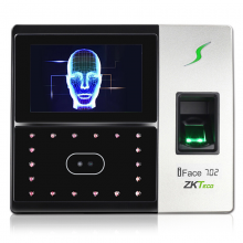 中控智慧(ZKTeco) iFace702 人脸指纹考勤机 高速识别打卡机 触屏操控门禁一体机