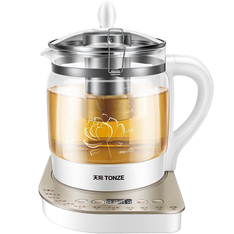 天际(TONZE)养生壶多功能1.8L煎药壶煮茶壶玻璃电水壶BJH-W180P