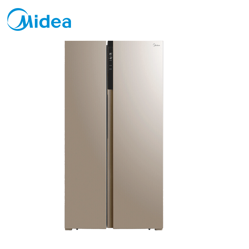 美的(Midea)655升 对开门冰箱 双变频无霜 一级能效 智能APP 大容量电冰箱 米兰金