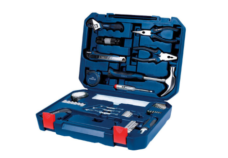 博世(Bosch) 家用多功能工具箱108件套手动工具套装