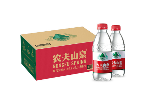 农夫山泉天然饮用水380ML*24瓶/箱泡茶会议商务小瓶水整箱装弱碱水非矿泉水纯净水 380ml*24瓶/箱