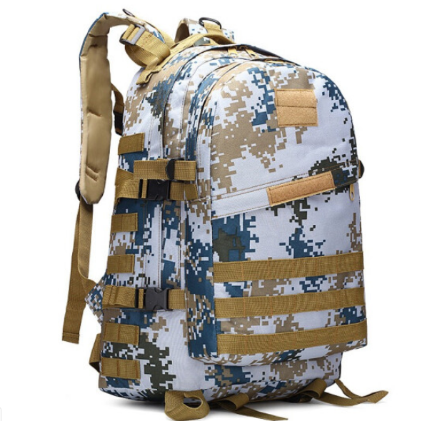 户外休闲运动双肩背包军迷战术3d包突击旅行登山背囊CLBS2009 海军迷彩