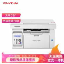 奔图（PANTUM）M6202NW 五年保修 黑白激光无线网络WiFi家用作业多功能一体机（打印 复印 扫描）