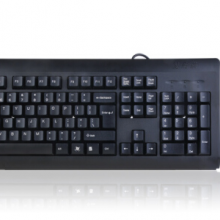 双飞燕（A4TECH) KB-N8500 键鼠套装 有线键鼠套装 办公键鼠套装 防泼溅 鼠标U口+键盘P口 黑色