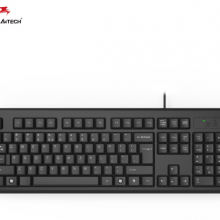 双飞燕（A4TECH) WK-100 键盘 有线键盘 办公键盘 防水 104键 黑色