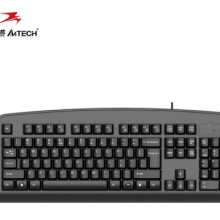 双飞燕（A4TECH)KB-8U键盘有线键盘办公键盘防水104键黑色