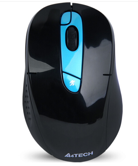双飞燕（A4TECH) G11-570FX 鼠标 无线鼠标 办公鼠标 便携鼠标 对称鼠标 充电鼠标 DPI可调 2.4G 孔雀蓝