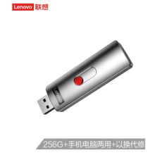 联想（Lenovo）固态U盘 256GB Type-C USB3.1银色 读速550MB/s 写500MB/s L7C手机U盘移动固态硬盘般传输