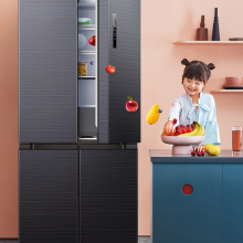 美的(Midea)503升果润维C十字对开门四开门母婴保鲜双变频风冷无霜一级能效智能一体电冰箱BCD-503WSPZM(E)