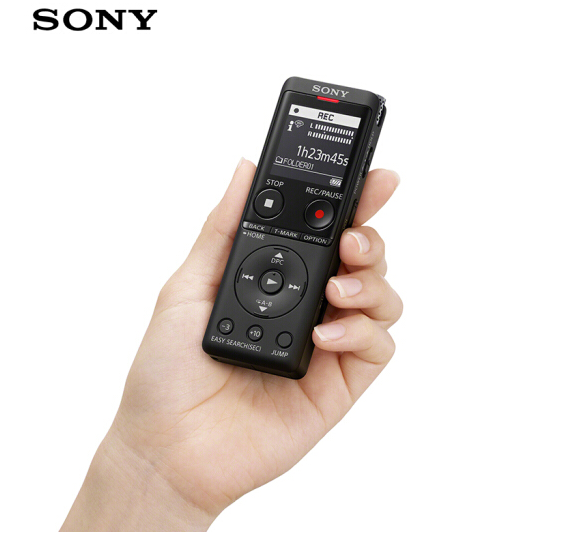 索尼（SONY）录音笔ICD-UX570F 4GB 黑色 智能降噪升级款 专业线性录音棒 商务学习采访支持内录