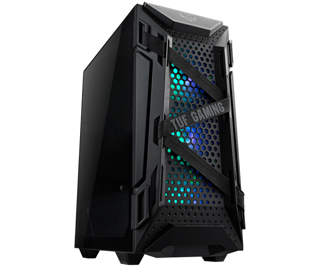 华硕(ASUS)TUF GT301火枪手 显卡支架/钢化玻璃侧透/3个ARGB风扇 /360水冷中塔电竞机箱