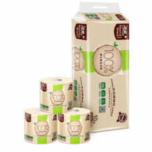 洁柔卷纸(C&S)本色纸巾 食品级加厚4层200g卫生纸*10卷（母婴健康用纸 自然木高端系列无添加无漂泊）